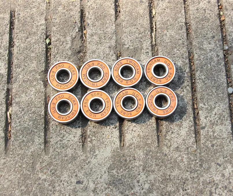 Wholesale 2021 608ZZ Chrome Steel Orange Skateboard ABEC-9  Bearing