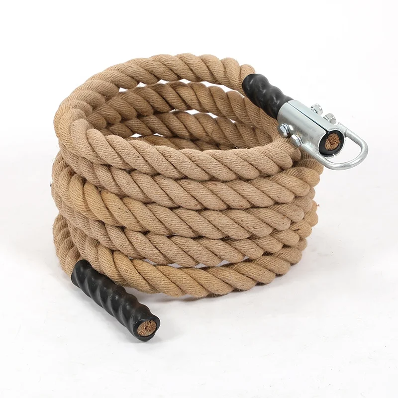 Gym Power Hemp Battle Rope 38mm for Training Jute Climbing Rope