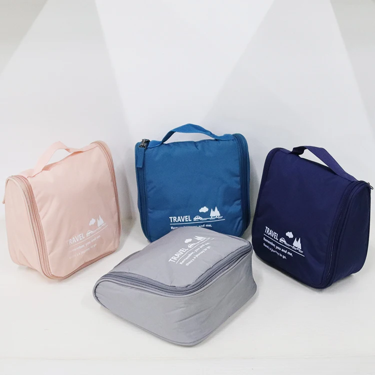 Custom Logo Business Wash Bags High-Capacity Toiletries Bag Travel Bag With Hanging Hook