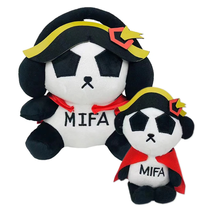 Wholesale OEM Rock Style Panda Plush Doll Toy Soft Plush Panda Family Keychain Plush Toys