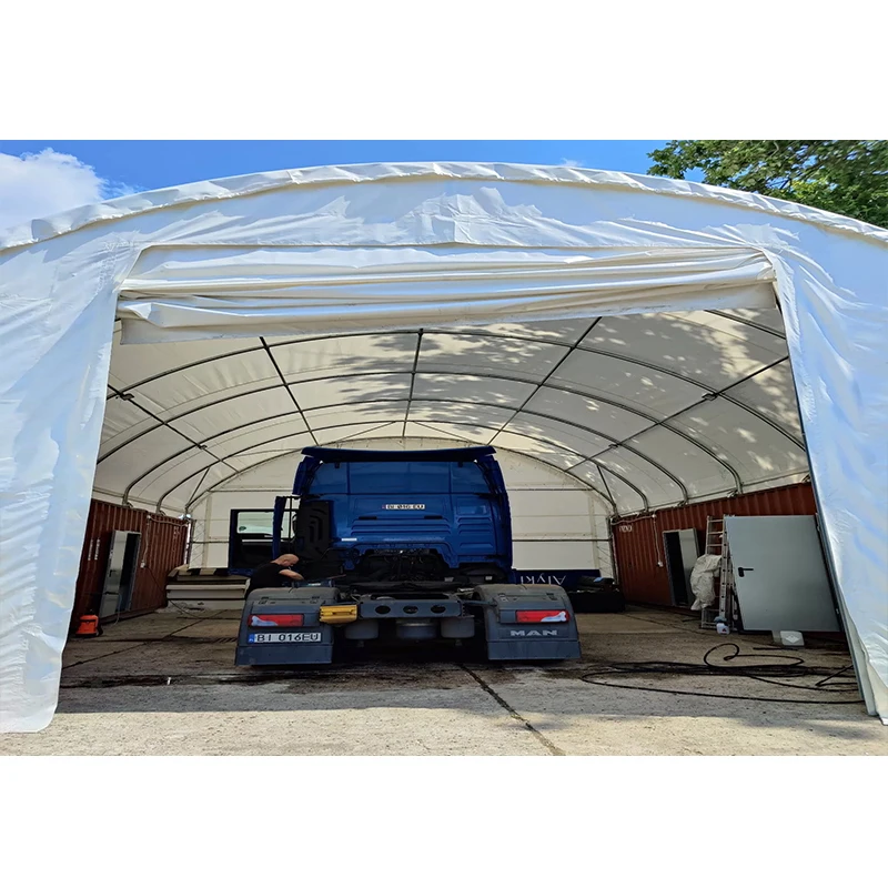 High Quality Heavy Duty  Container Shelter Tent  PVC Covering for  Warehouse Storage Roofing Awning