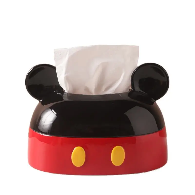 Cartoon Cute Micky Ceramic Tissue Box Living Room Dining Room Coffee Table Study Bedroom Decoration Cover Holder