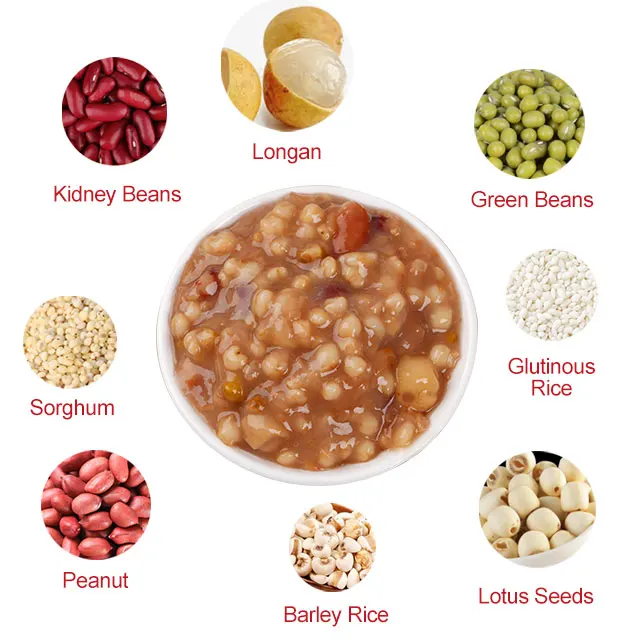  Фаст-фуд Vegetatian китайская смесь Congee Longan каша для завтрака