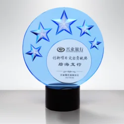 Quality Assurance Circular Plaque K9 Crystal Trophy Personalized Achievement Blank Crystal Trophy For Souvenir