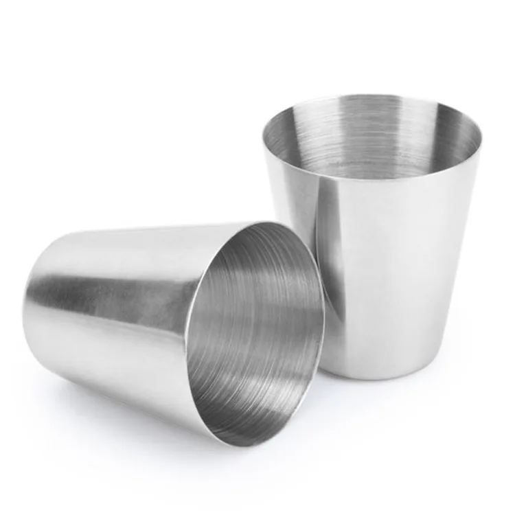 The 1oz Stainless Steel Shot Cups, Metal Drinking Shot Glasses for Camping Travel Coffee Tea Whiskey Liquor Barware Gift