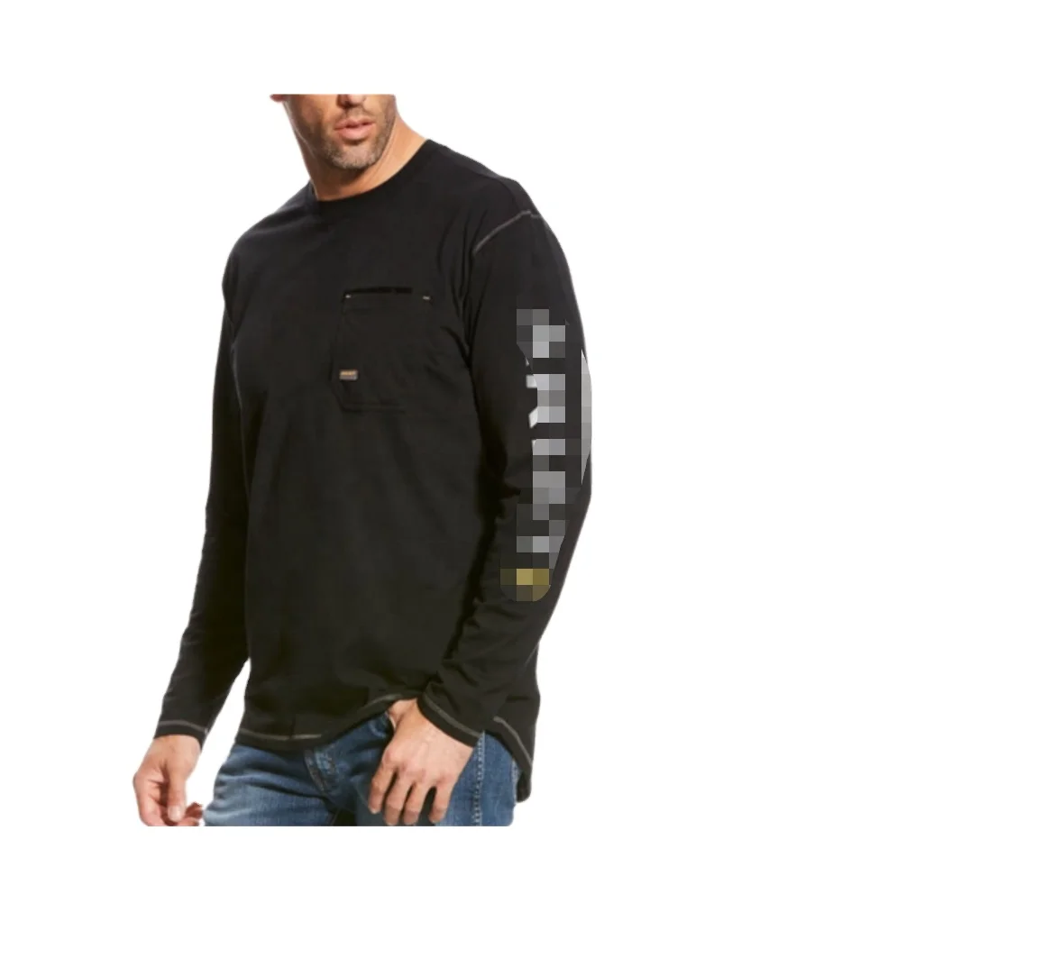 Light Weight Long Sleeve Fire Retardant Shirt Flame Resistant Electric Welding Fr Work T Shirts