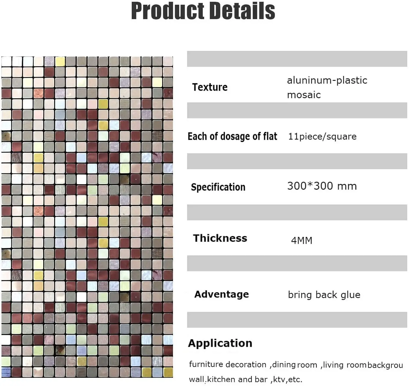 Home Decoration Wall Stickers Removable Self Adhesive Wall Stickers Peel And Stick Wall Tiles For Kitchen