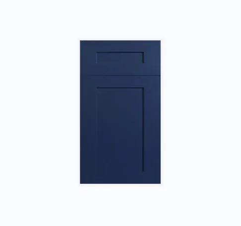 RTA ready to assemble solid wood designs blue shaker kitchen cabinet