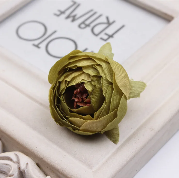 Decorative Artificial Flower Wall Silk Peony Flower Heads For Home Wedding Decoration