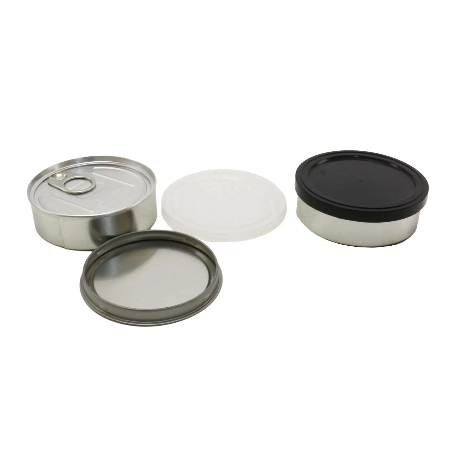 empty metal tin can Manual sealing dry flower metal cans packaging with lid MC-082C