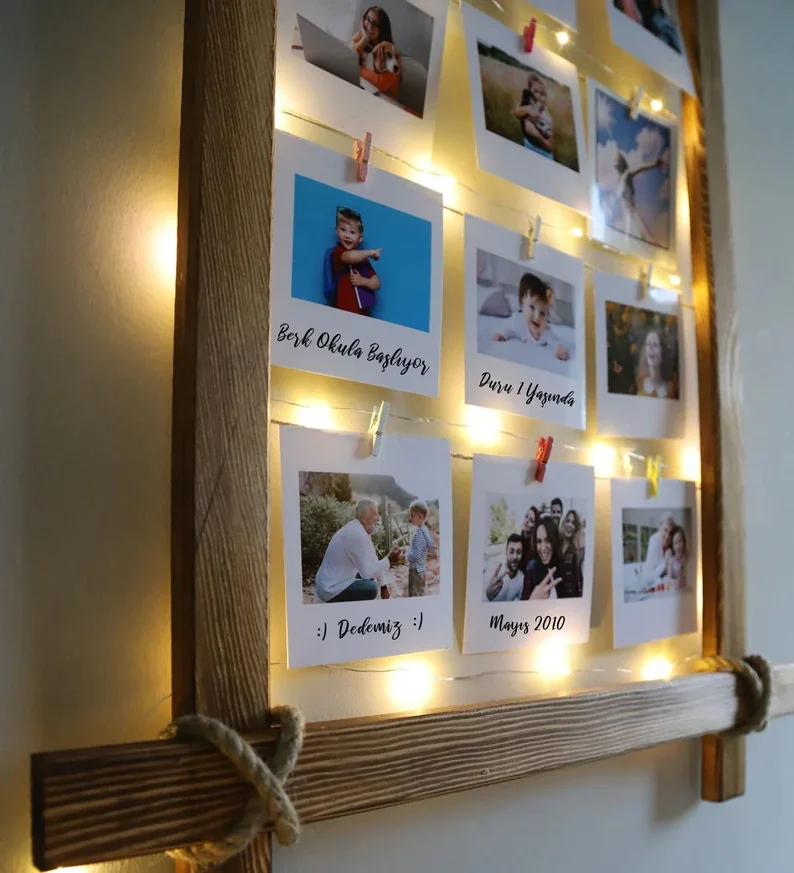 High Quality Handmade A4 Picture Frame Retro European and American Style Black Walnut Teak Vintage Wooden Photo Frame