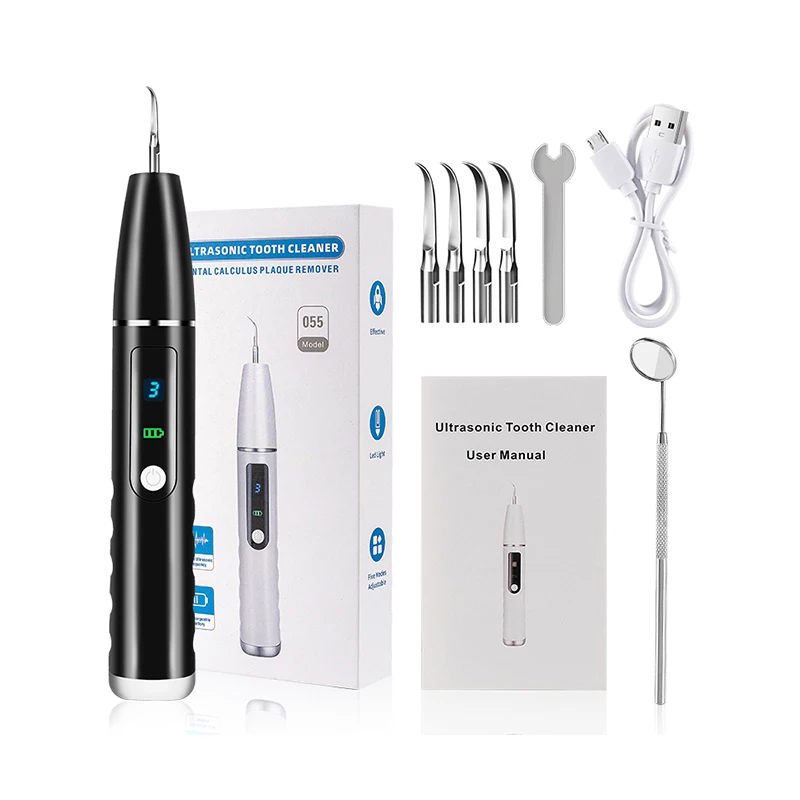 Household Teeth Whitening Ultrasonic Electric Dental Scaler Sonic Stains Tartar Plaque Removal Tooth Cleaner Calculus Remover