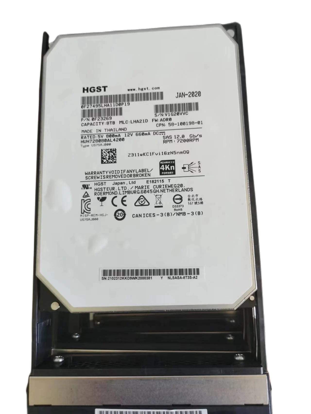 Hua wei OceanStor 5300 V3/5300 V5/5500 V5 02351KEG SAS10K-1.8T2S-A2 1.8TB 10K RPM SAS Server Storage Hard Disk Drive