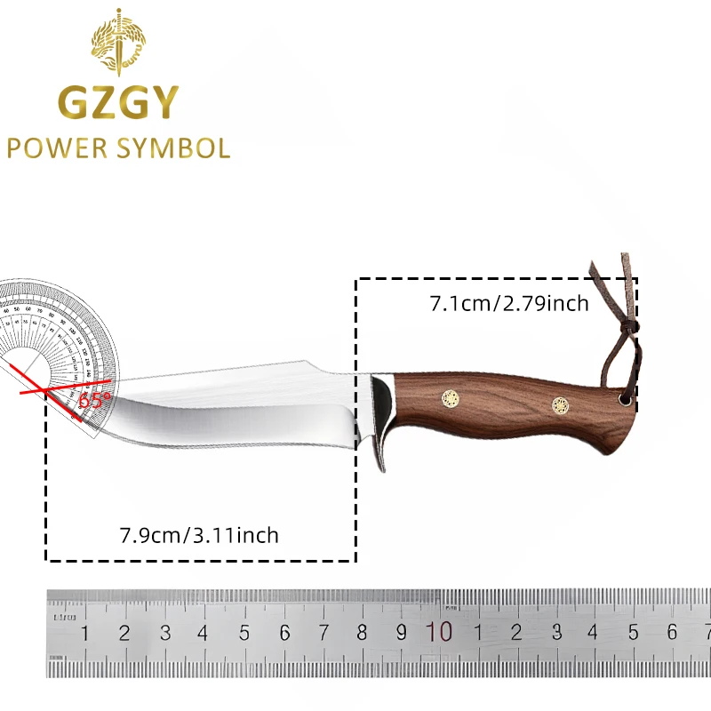 Professional 7-Inch Stainless Steel Full Tang Kitchen Boning Knife With Monzo Handle For Outdoor Cutting Tools
