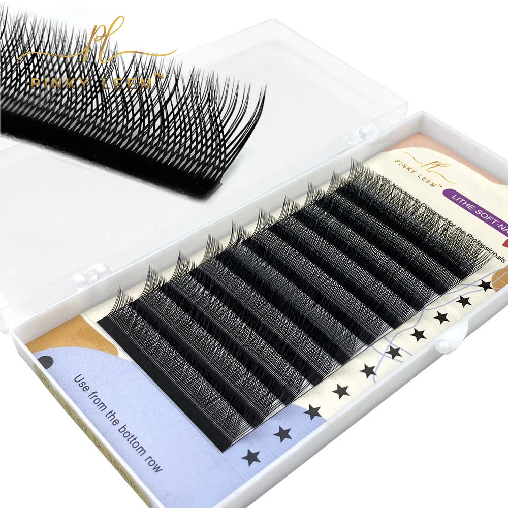 Pinky Leem Matte Eyelashes Individual Eyelash Lashextensions Volume Lashes Tray Easy Fan Lash Extensions Russian Eyelashes Y