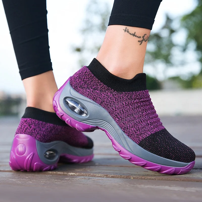
Sports Shoes Fashion Sneaker Casual Summer New Design Low Price Flat Ladies Socks Breathable Women Sneakers 