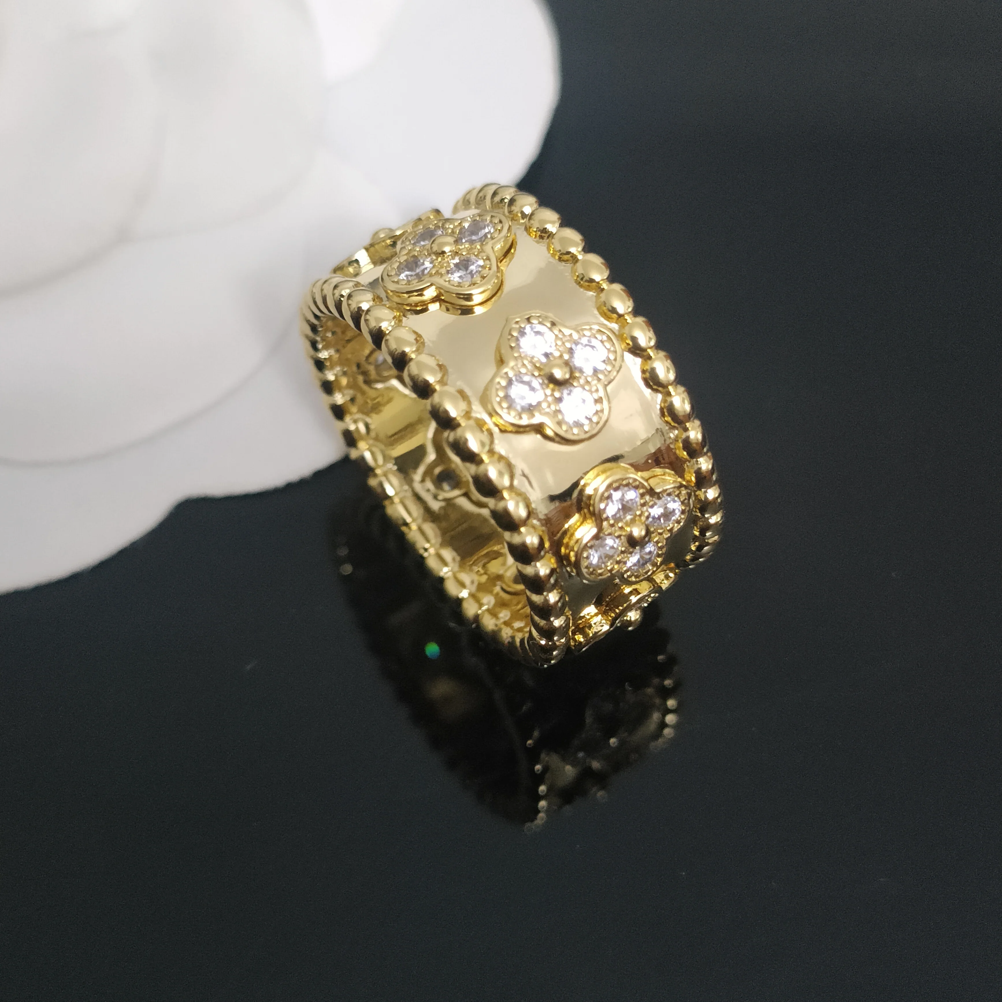 S925 Sterling Silver 18K Gold Rose Gold Charm Fashion Classic Hot selling Zircon Ring Jewelry Wholesale