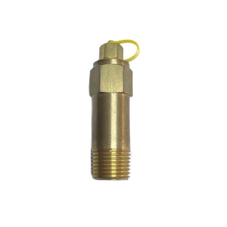 Binder Style Brass Extended Test Plug with Screw Connection and Rubber Self-sealing insert