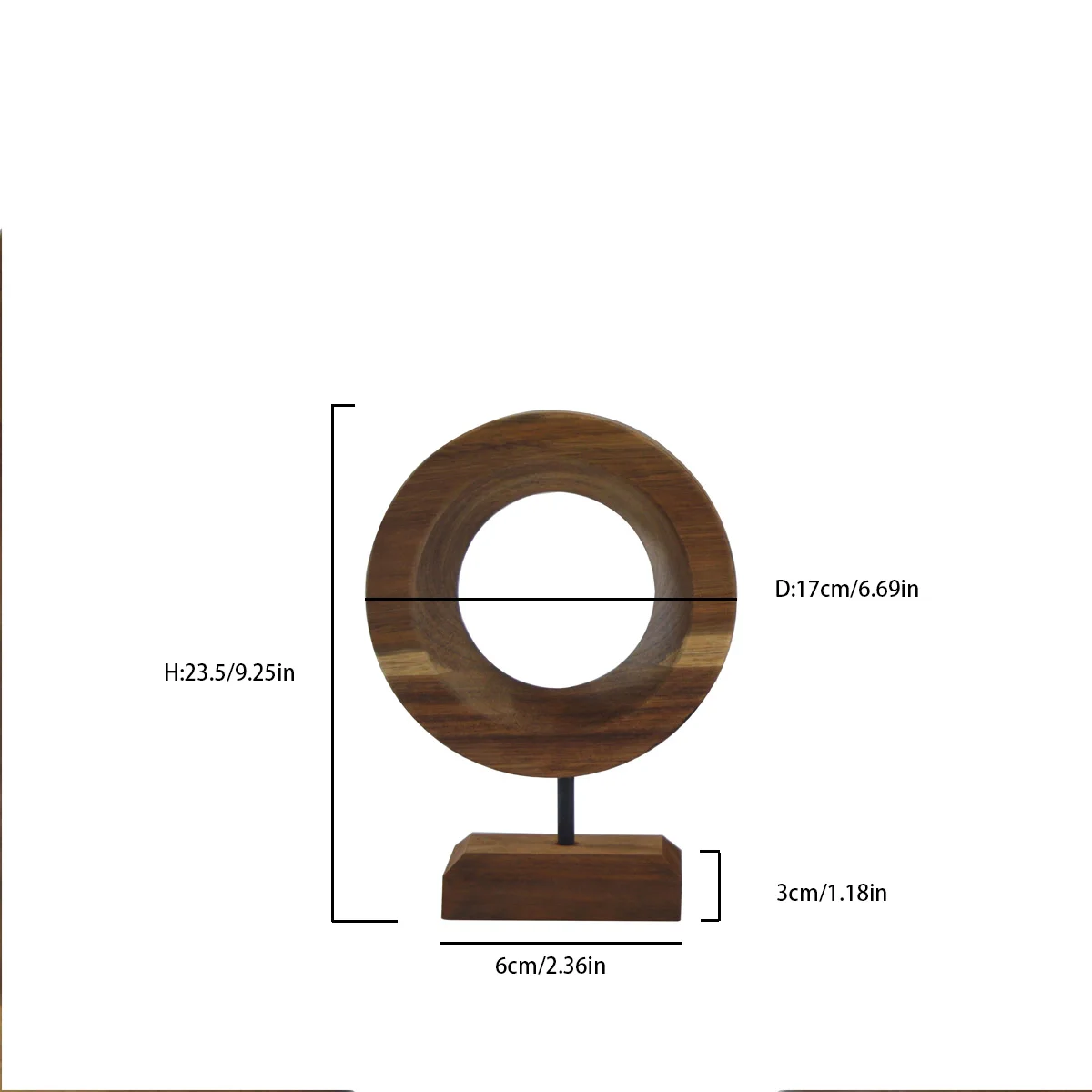 Недорогая Мебель настольные украшения деревянные круглые детали ручной работы