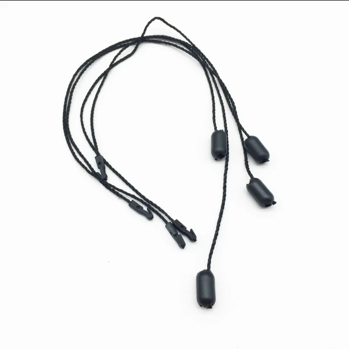Hot selling bag widely used black normal plastic seal hang tag string seal tag string