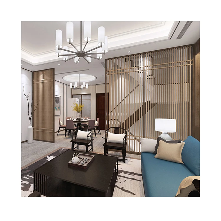 Classic Interior Hotel Decorative Room Divider Modern Partition Stainless Steel for Office Building