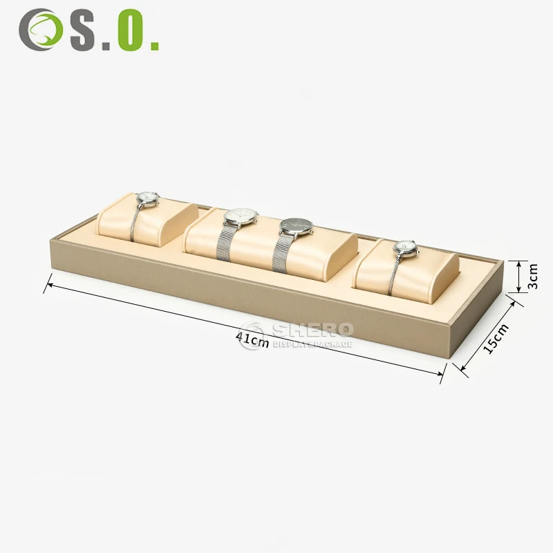 Custom Luxury Watch Window Display Watch Stand Watch Display Stand Set For Shop