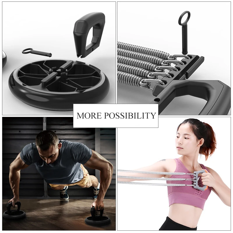Home Ftiness Assembled Product Core Workout ruedas Abdominal Exercise Sets