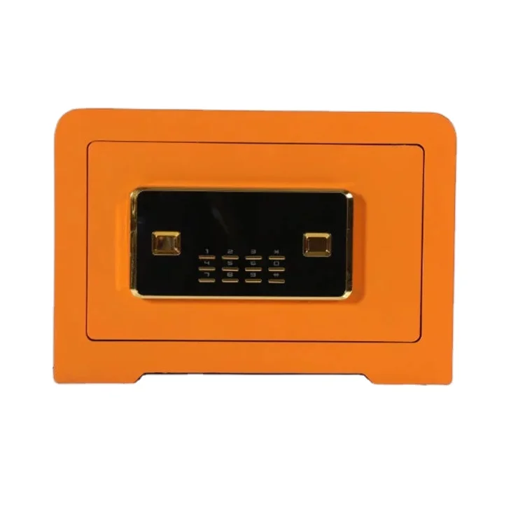 Home Hotel Orange Color Customized Mini Safety Box With Electronic Lock Small deposit box for kids