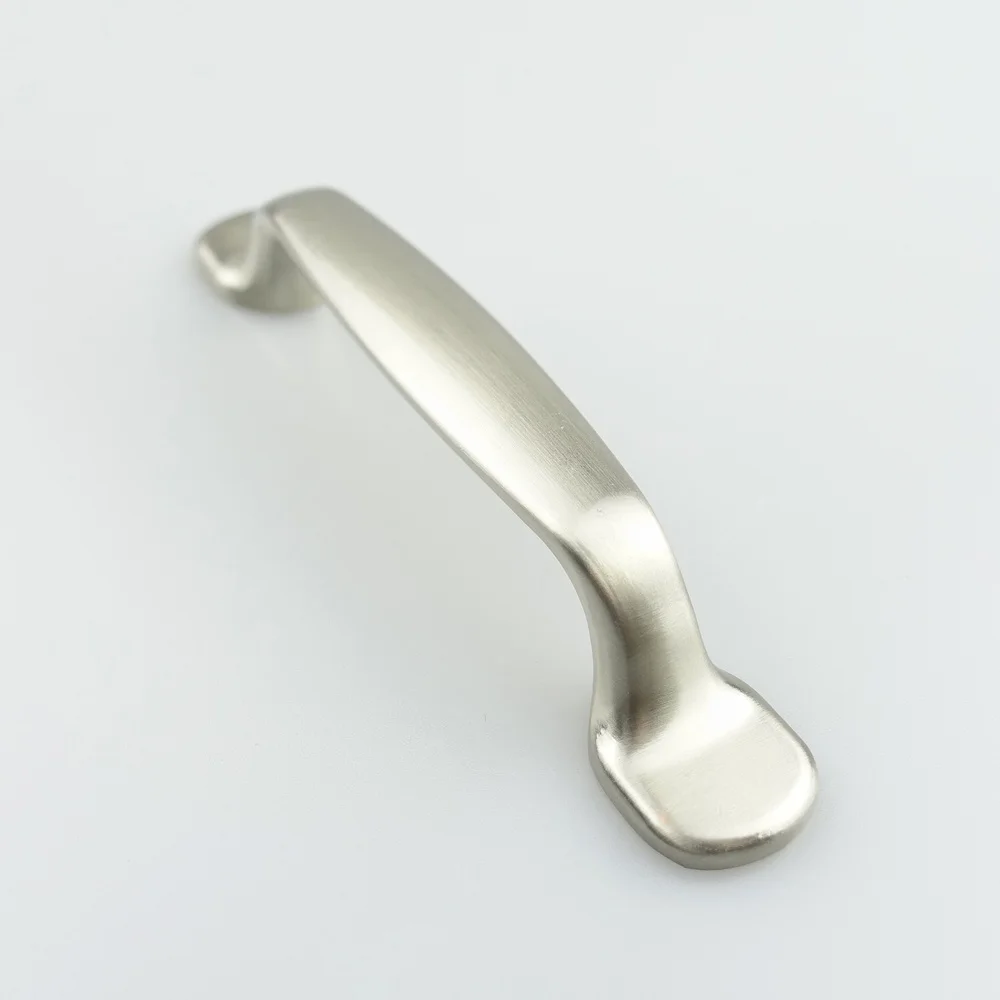 Satin Nickel Cabinet Pulls Zinc Alloy Cupboard Drawer Pull Cabinet Door Wardrobe Handles Furniture Hardware Kitchen Hardware