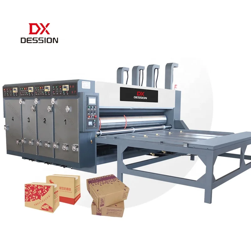 High Quality Semi Automatic 3 Color Carton Flexo Carton Printing Slotting Die-Cutting Machine Manufacturer