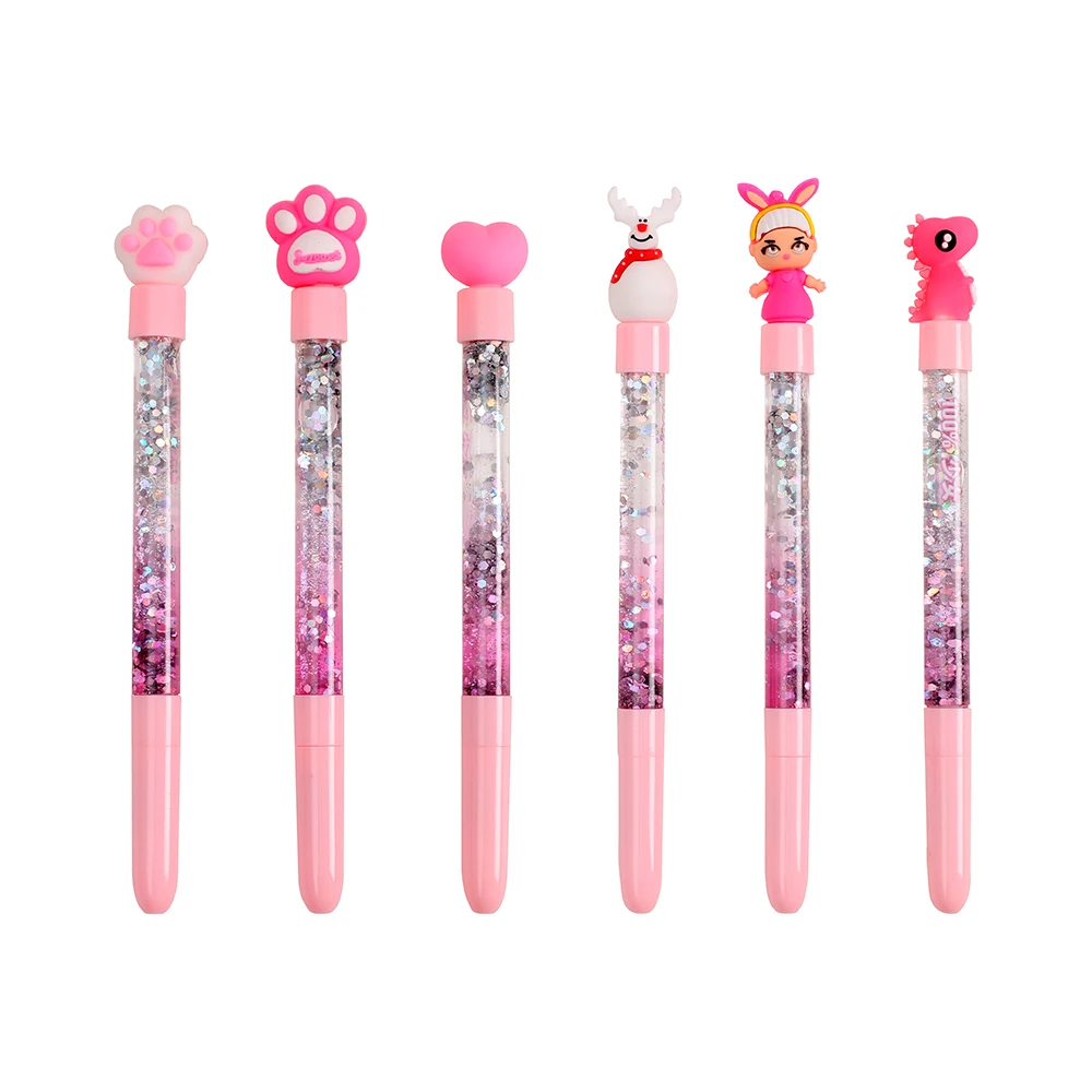 School Supply for Teenagers Kawaii Fun Pens 0.5mm Cat Paw Shiny Luminous Gel Ink Pens