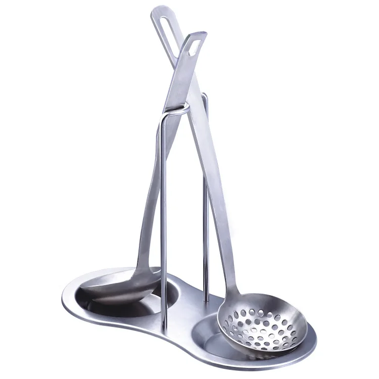 High Grade Detachable Stainless Steel Scoop Holder Kitchen Shelf  Pot Lid Holder Kitchen Racks Organizer Kitchen Utensil