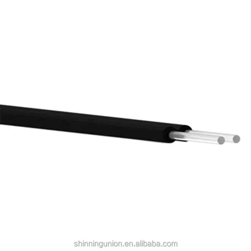 Duplex Industrial Fiber Optics Cable 1 Core - 1.0mm Core Optical 2.2 x 4.4 mm OD Jacket - PMMA Double Cores Optical Fiber Cable