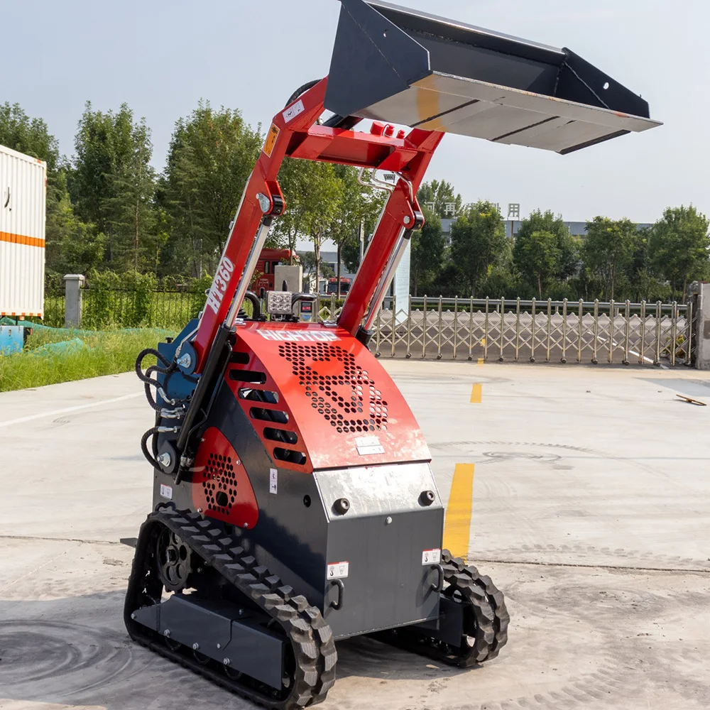 Hot sale 50hp diesel engine skid steer loader track skid steer loader with auger hammer Attachment