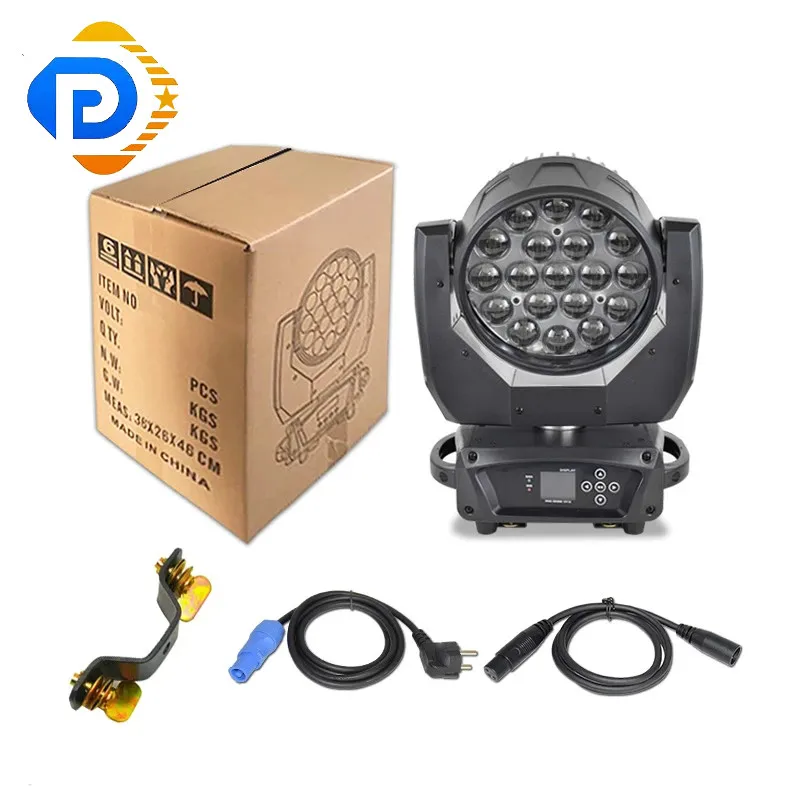 
Led Wash Zoom 19X15W Rgbw Moving Head Light Spot Beam Lights For DJ Disco Party Wedding Show 