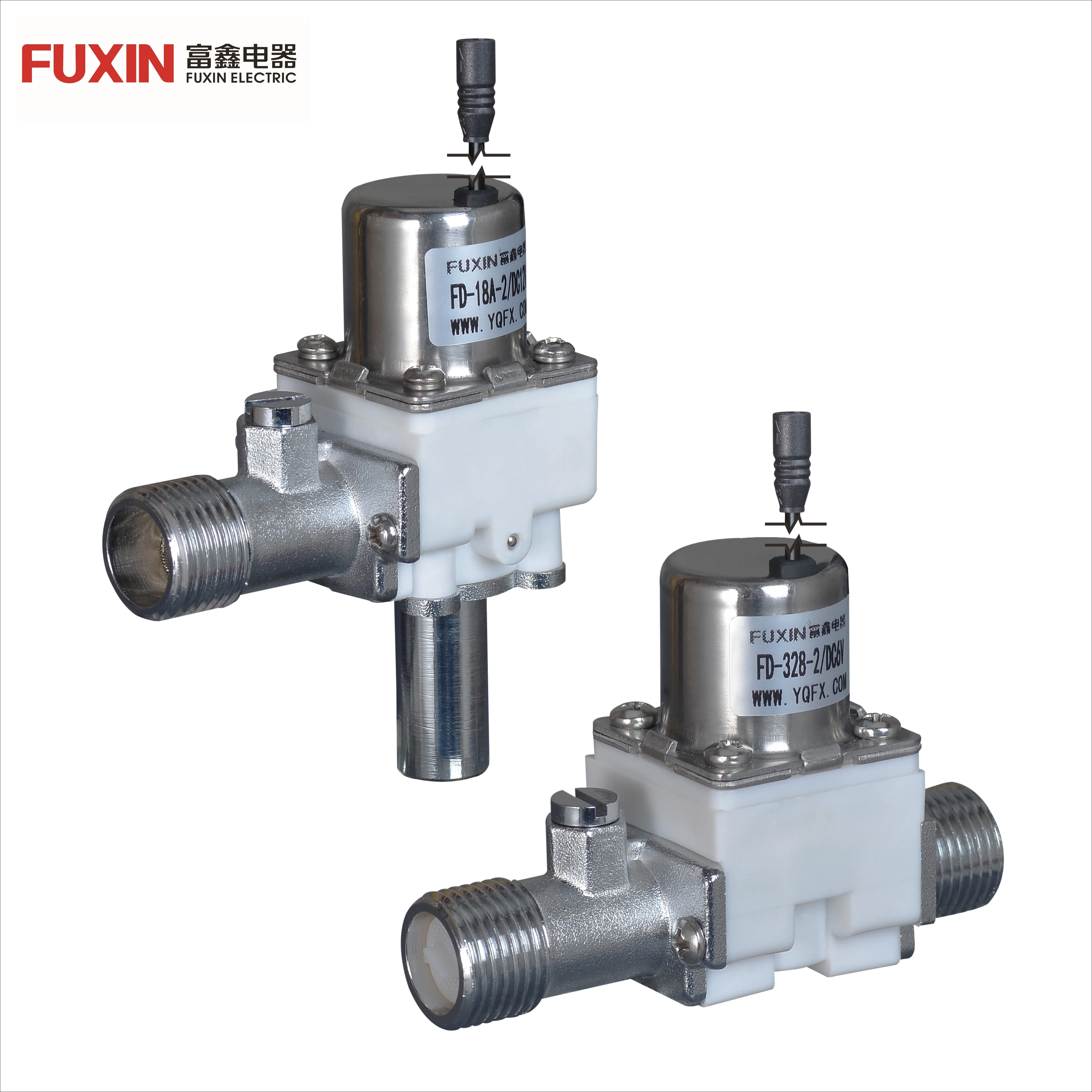 Fuxin 6V  Two Way Pulse Hydraulic 1/2  Pulse Water Induction Solenoid Valve Fittings Urinals Flushing Solenoid Valves