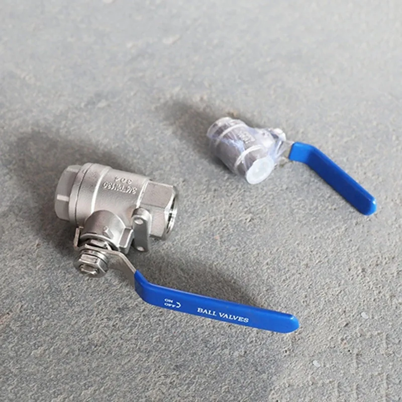 Zinc alloy ball valve single long handle through double internal thread BSP thread DN20