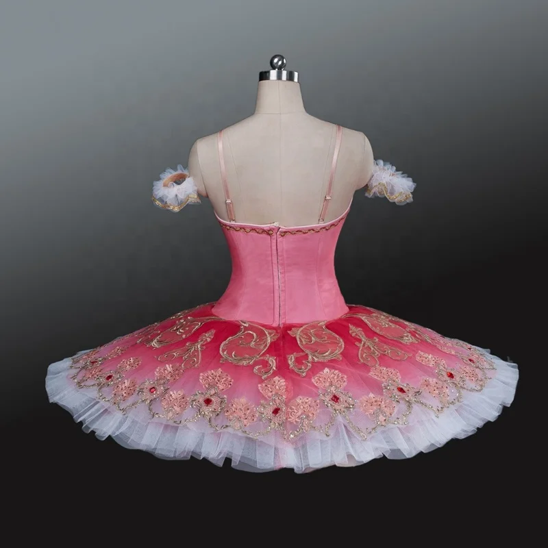 Free Ship! Pink professional basic ballet rehearsal tutu skirt ballet tutu women classical stage costume oriental dance costumes