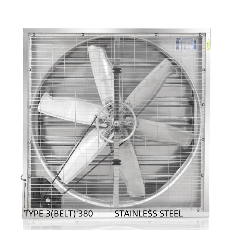 900mm 380V For Garage Extractor Stainless steel  Industrial Wall Poultry Axial Ventilation Chicken House Exhaust Fan