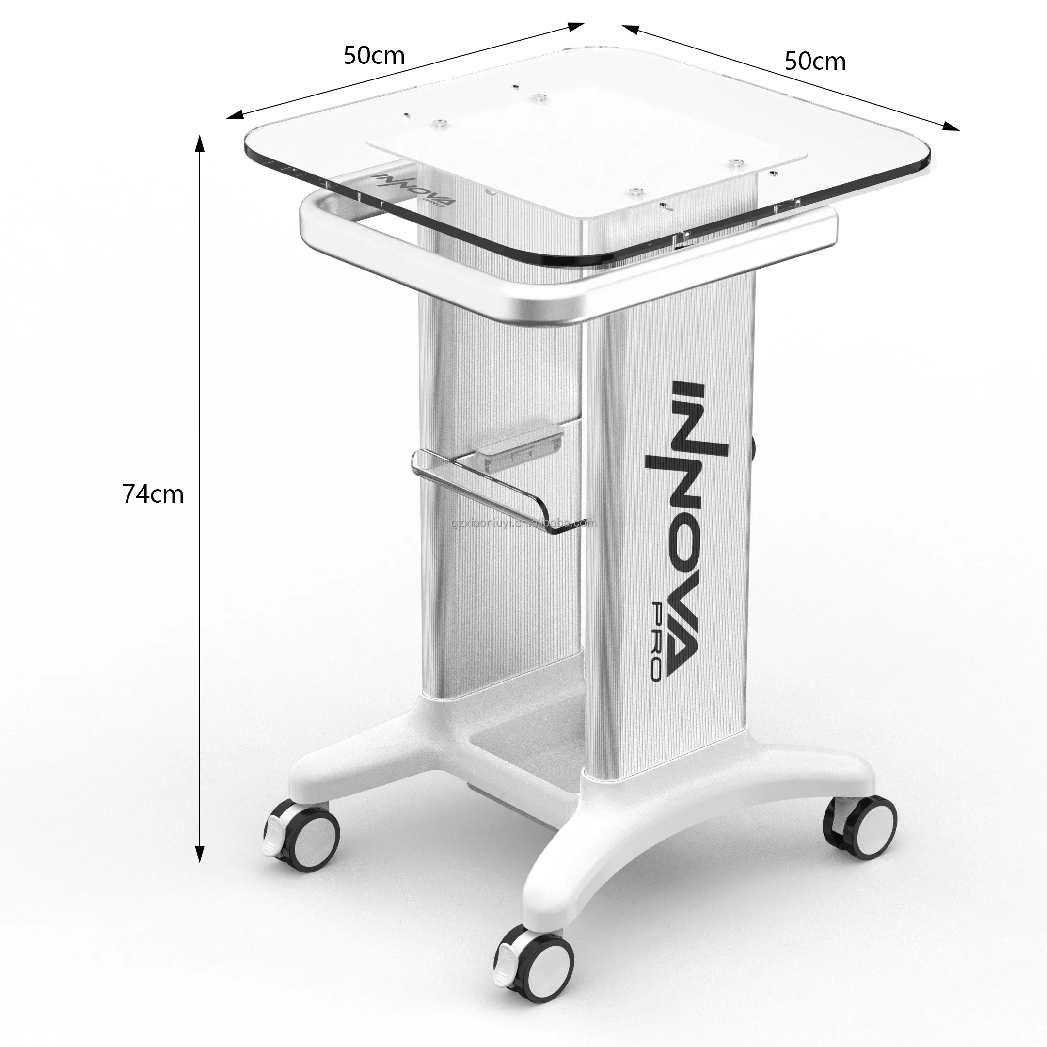 Wholesale White Black Beauty Salon Trolley Hand Cart auxiliary cart for spa equipment spa cavitation machine trolly cart