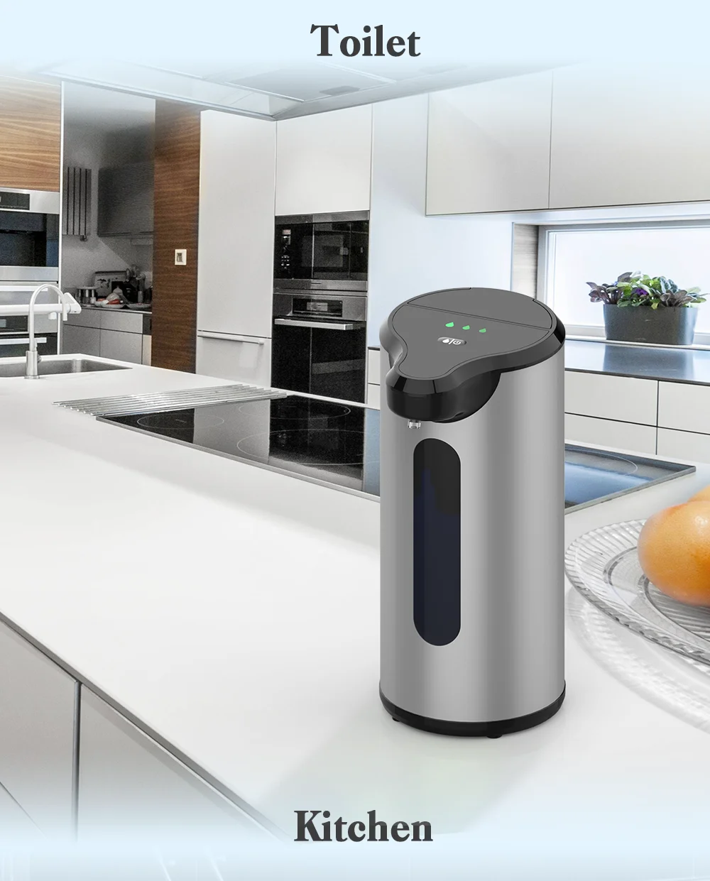 Non-LCD Stainless Steel Motion Sensor Touchless High Quality Factory Wholesale Home Bathroom Auto Soap Foaming Dispenser