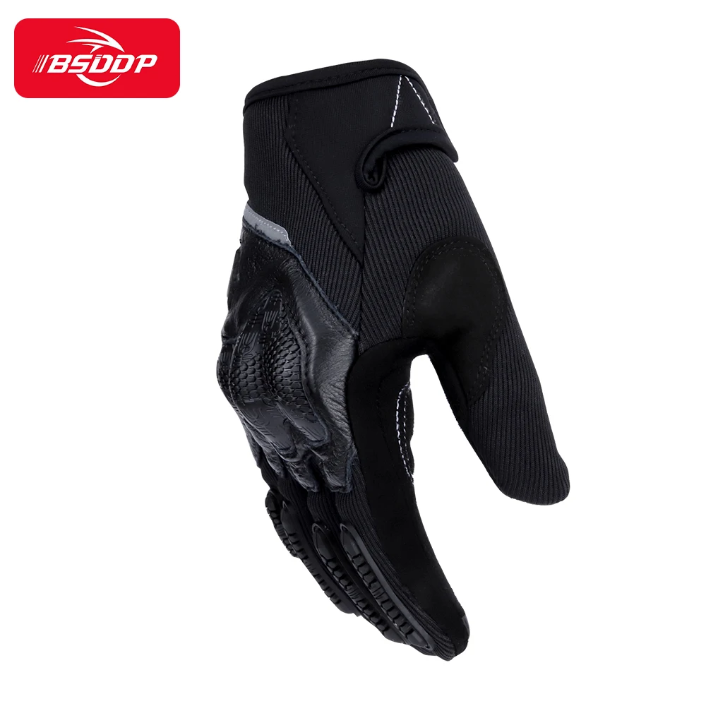 Manufacturers direct cross-border special for motorcycle riding gloves anti-slip wear-resistant touch-screen full-finger gloves