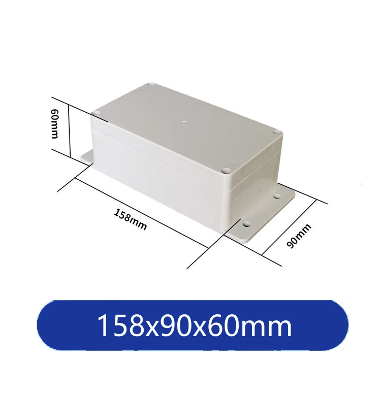 158x90x60mm Plastic box waterproof enclosure box oem service custom waterproof socket box with ear