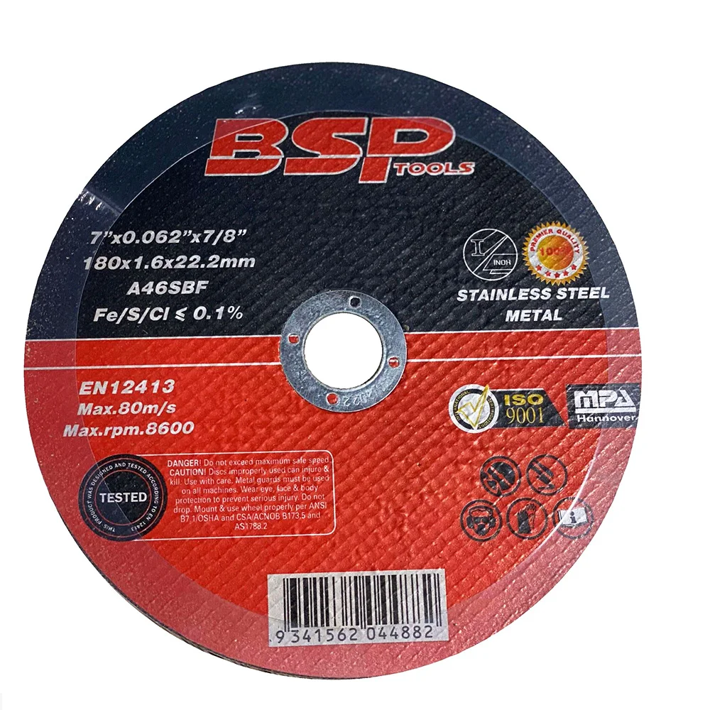 
Functional wholesale abrasive disc, cutting wheel 7' for metal 