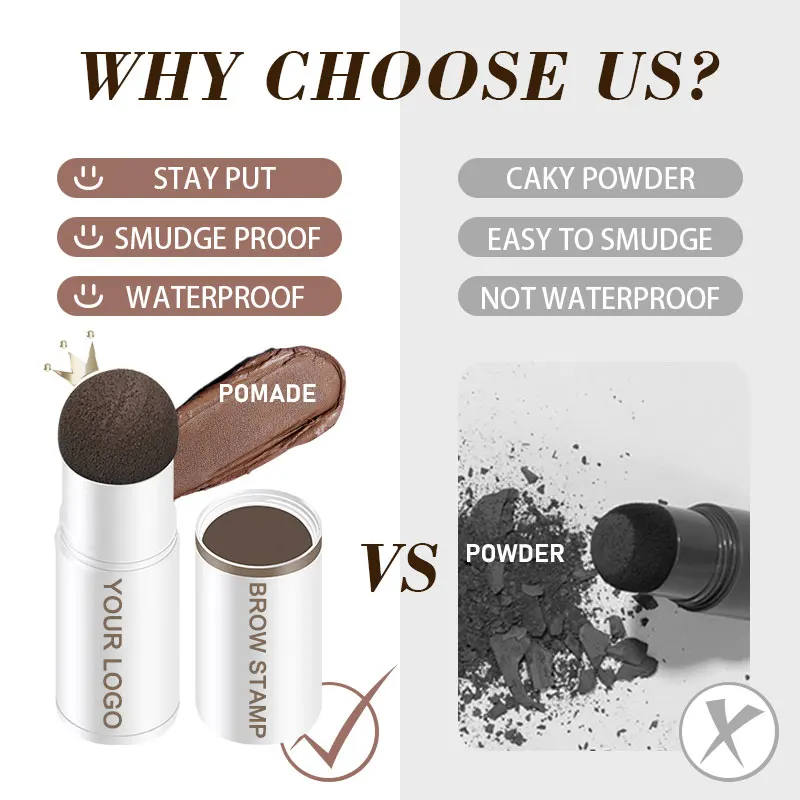 Лидер продаж на Amazon, идеальный оттенок, водонепроницаемая форма, один шаг, штамп для бровей, штамп для бровей и набор трафаретов