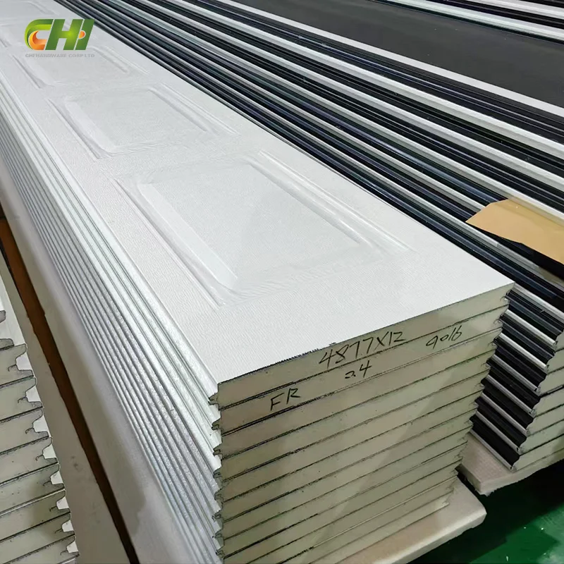 USA Standard Aluminium Sectional Garage Doors Panel Automatic Sandwich Panel For Garage Door
