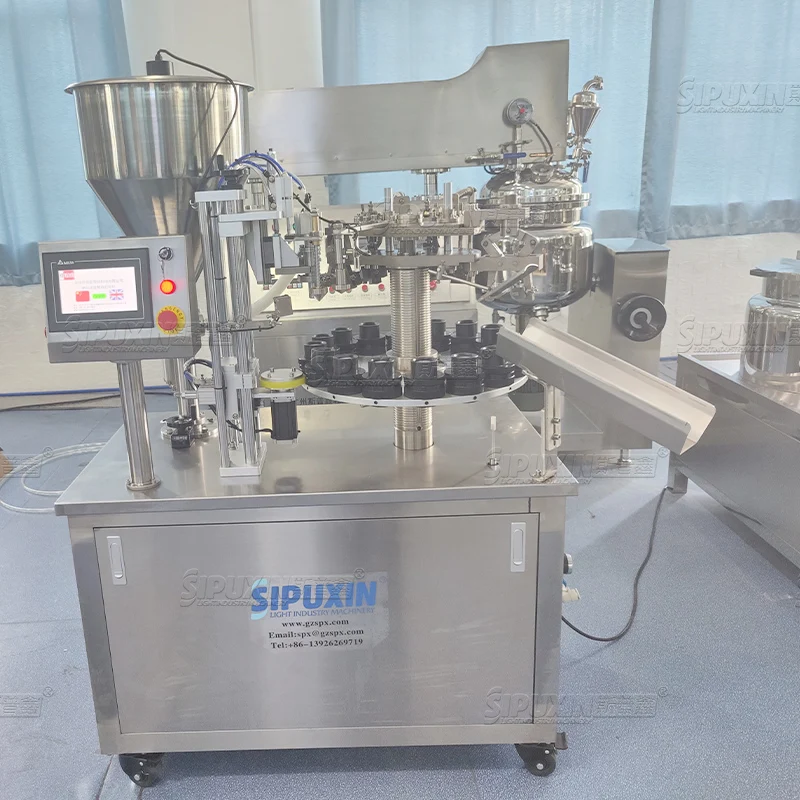Semi Automatic Aluminum Ointment Tube Filler Tube Filling and Sealing Machine