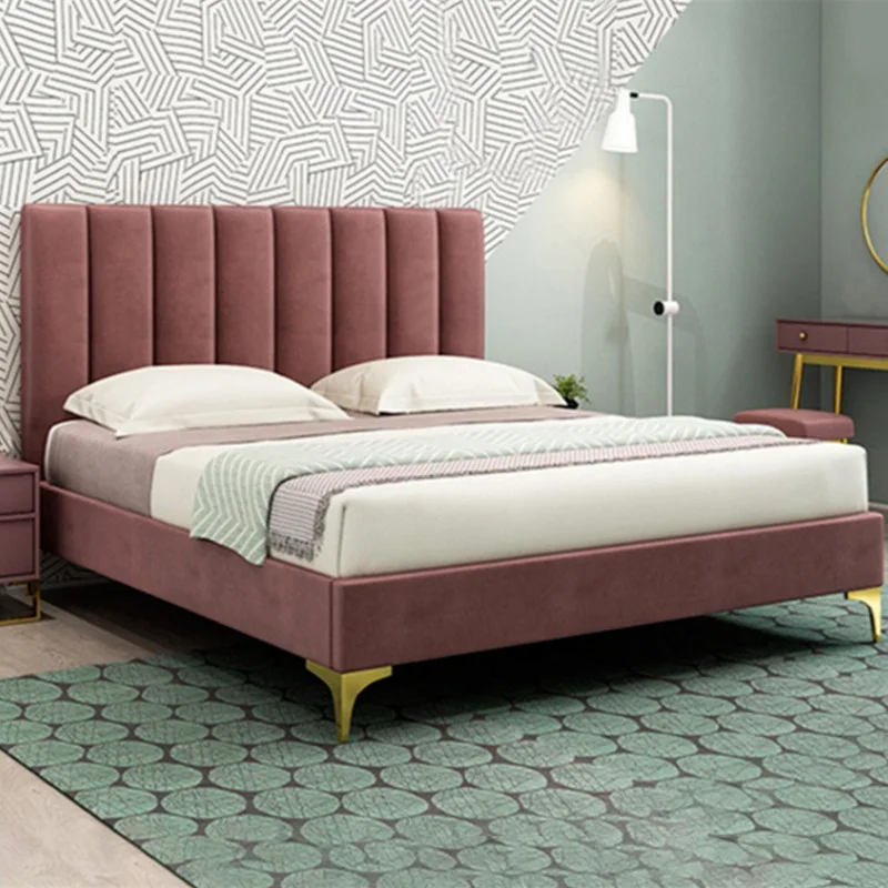 AIDI Full Size Tufted 12-14 Inch Adjustable Solid Slat Support Headboard Upholstered Frame Platform Twin Wood Bed With Mattress