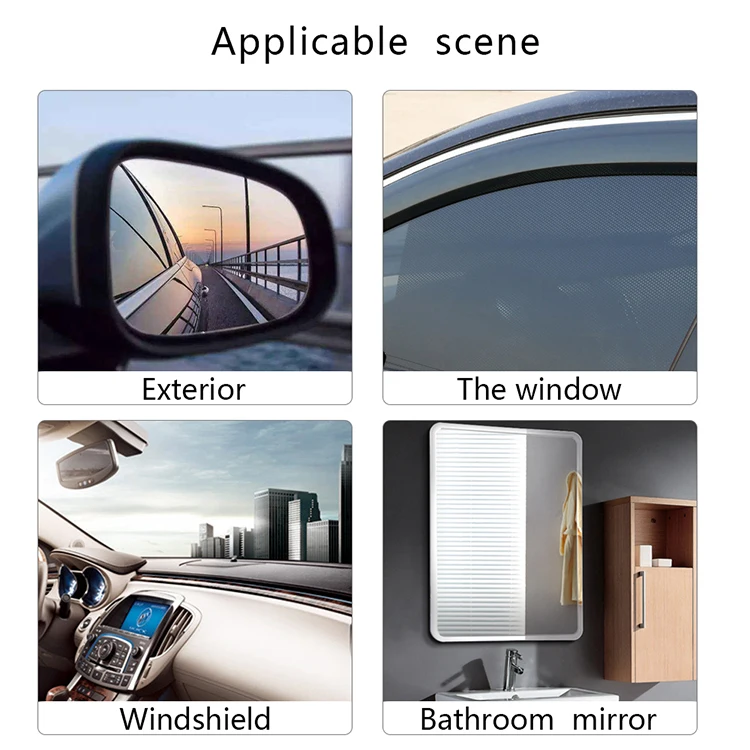 Anti fog PET film transparent for car Nano Coating proof Rearview Anti Rain Car Mirror Window Protective Film
