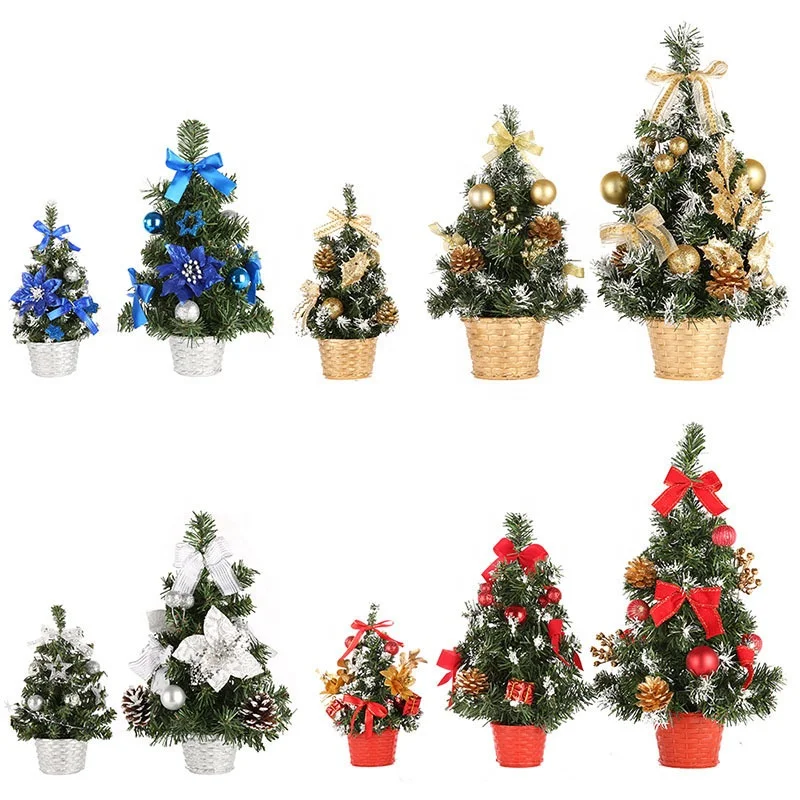 Christmas tree decoration Artificial Tabletop Mini Tree decorations Ornaments family gifts for Home
